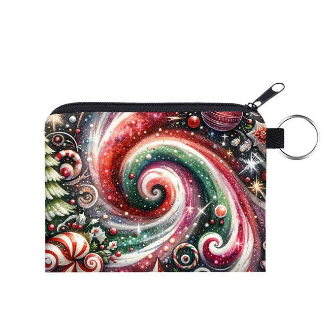Mini Pouch - Christmas Holiday - Swirl