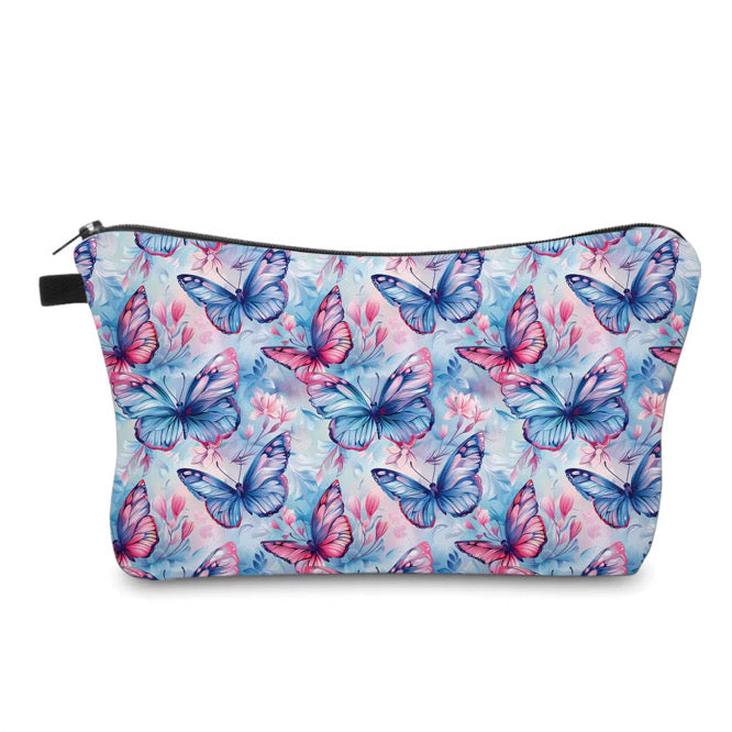 Pouch - Butterfly Pink Blue