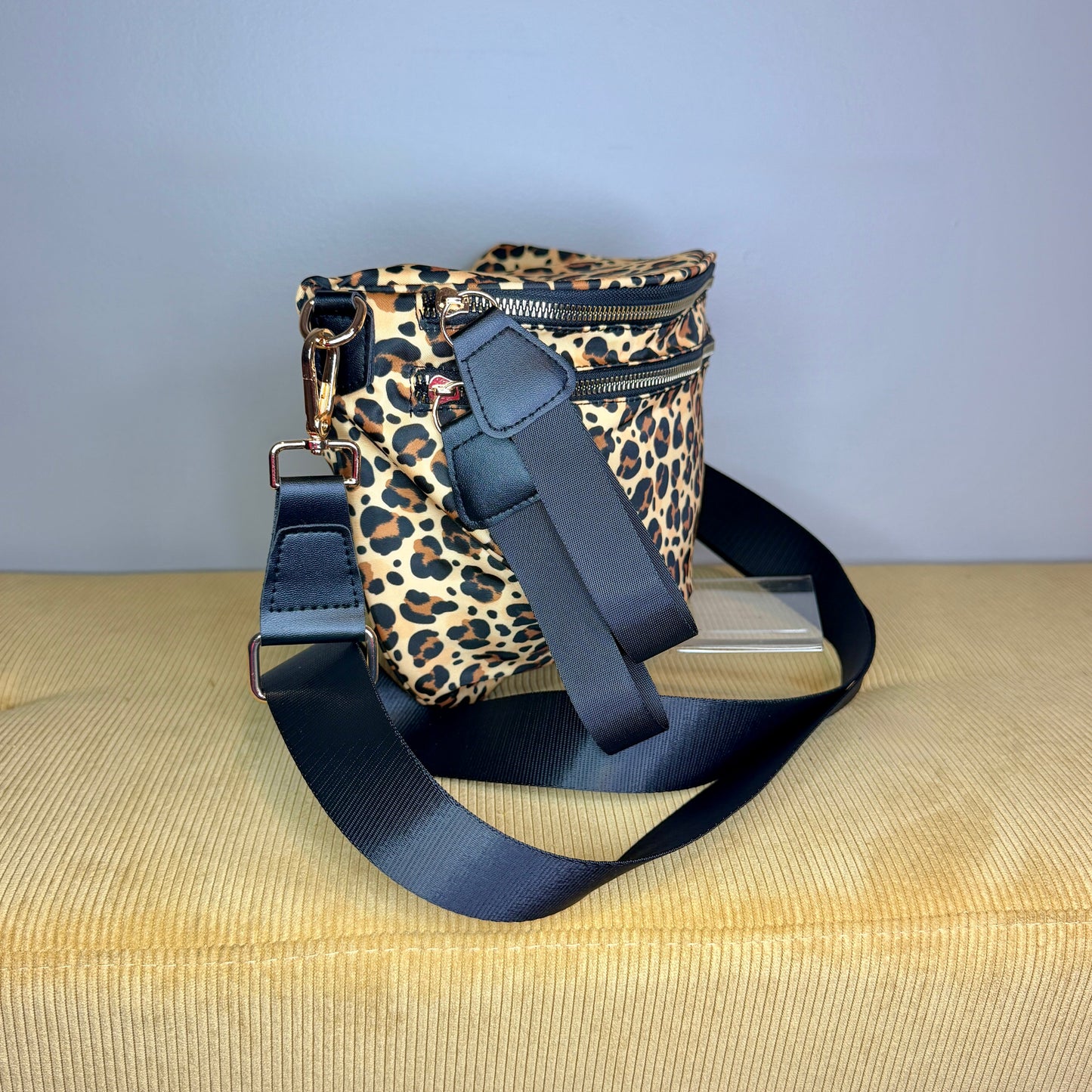 The Roni Nylon Crossbody - Animal Print