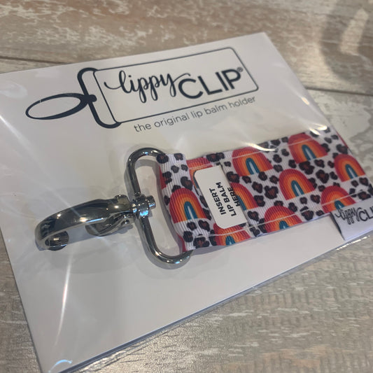 Leopard Rainbows Lippy Clip