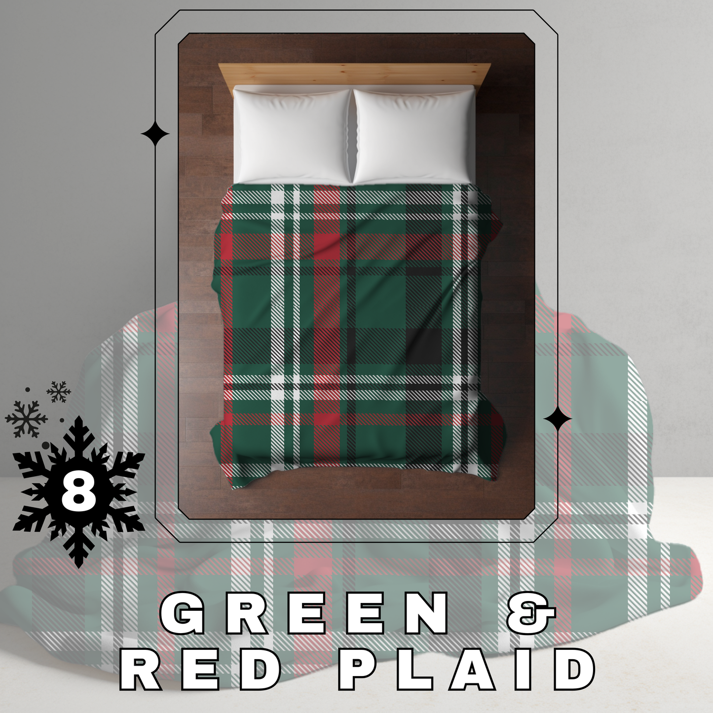 Blanket Christmas #8 - Green & Red Plaid - PREORDER