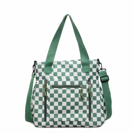 Caitlin Handbag - Corduroy Checker - PREORDER