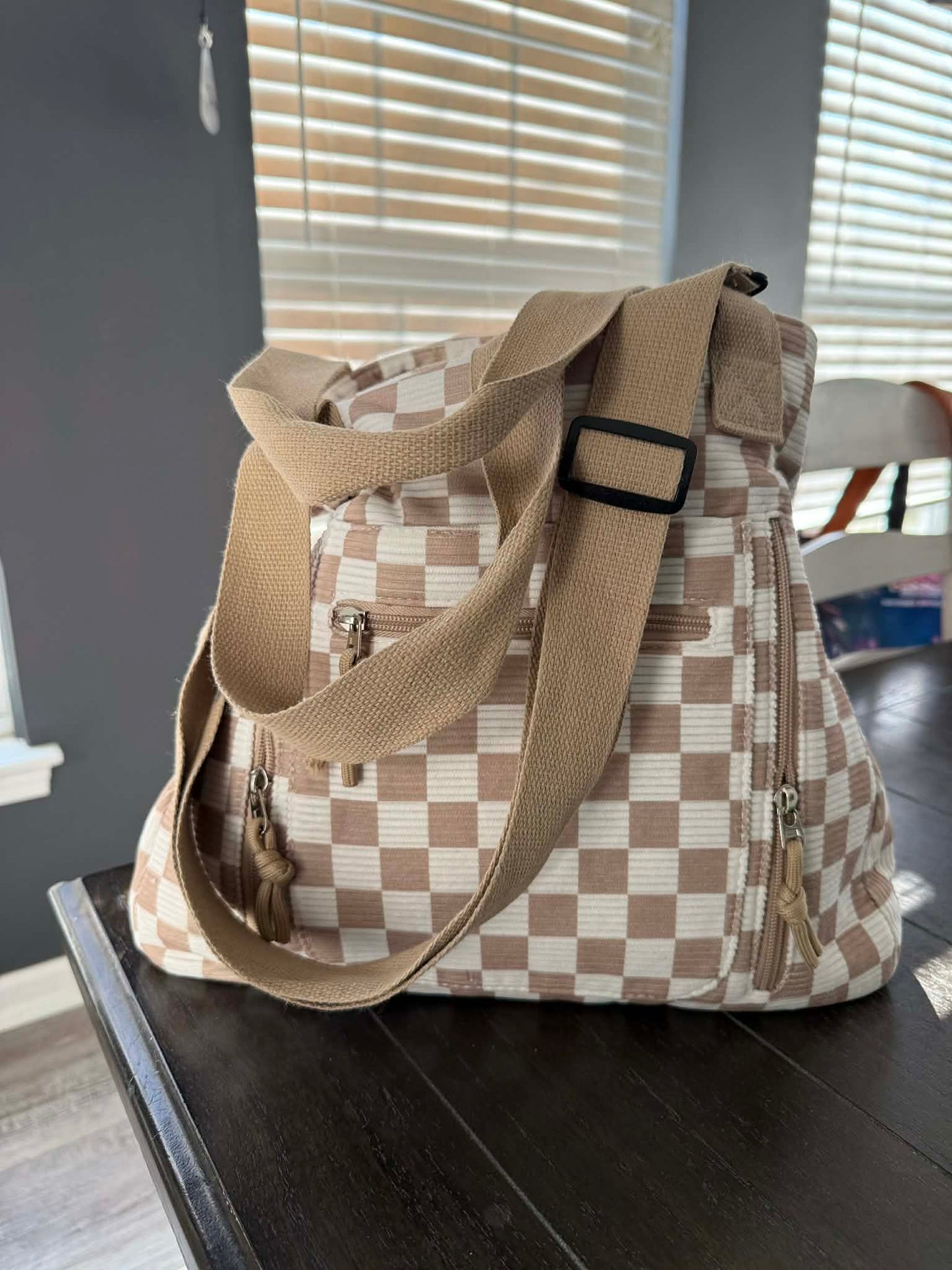 Caitlin Handbag - Corduroy Checker - PREORDER
