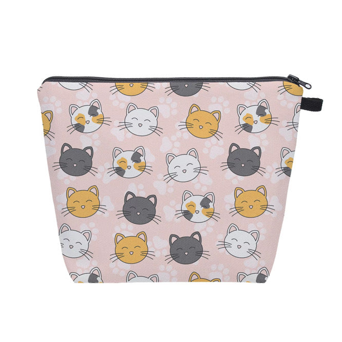 Pouch XL - Cat Paw on Pink