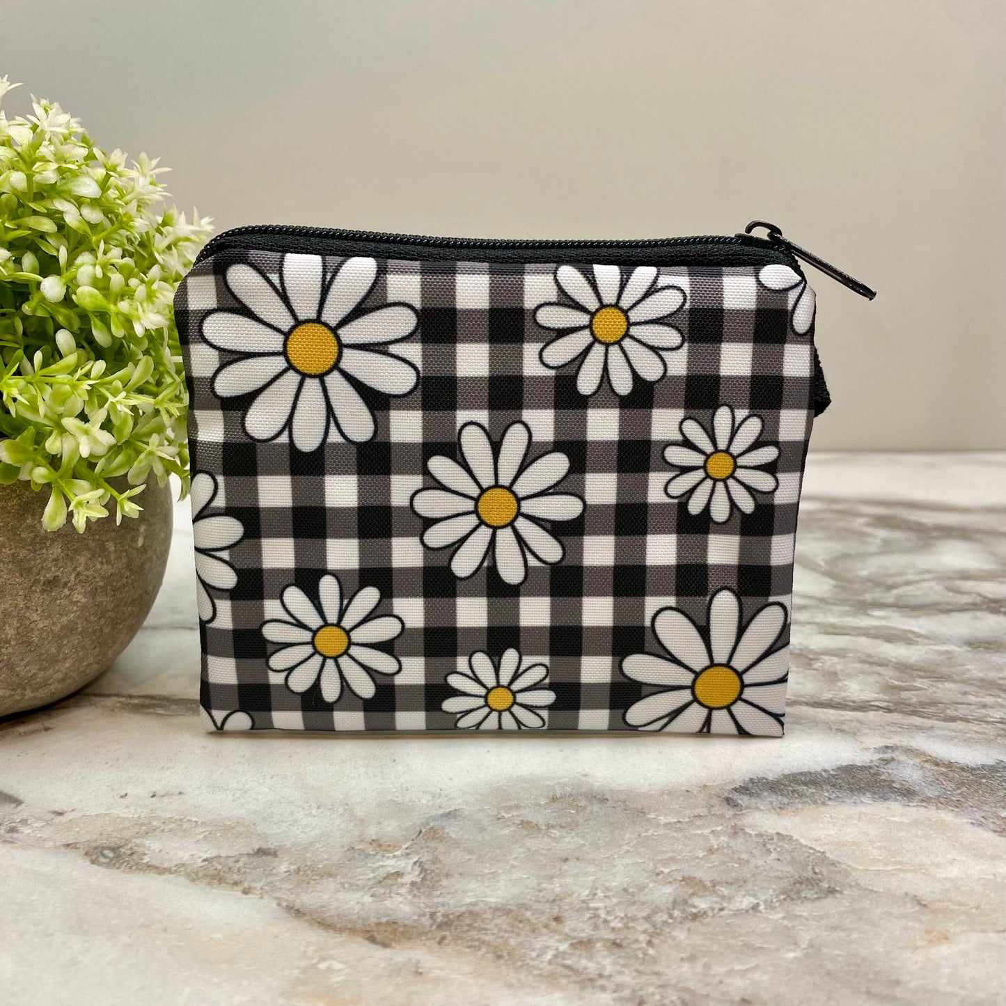 Mini Pouch - Daisy Gingham