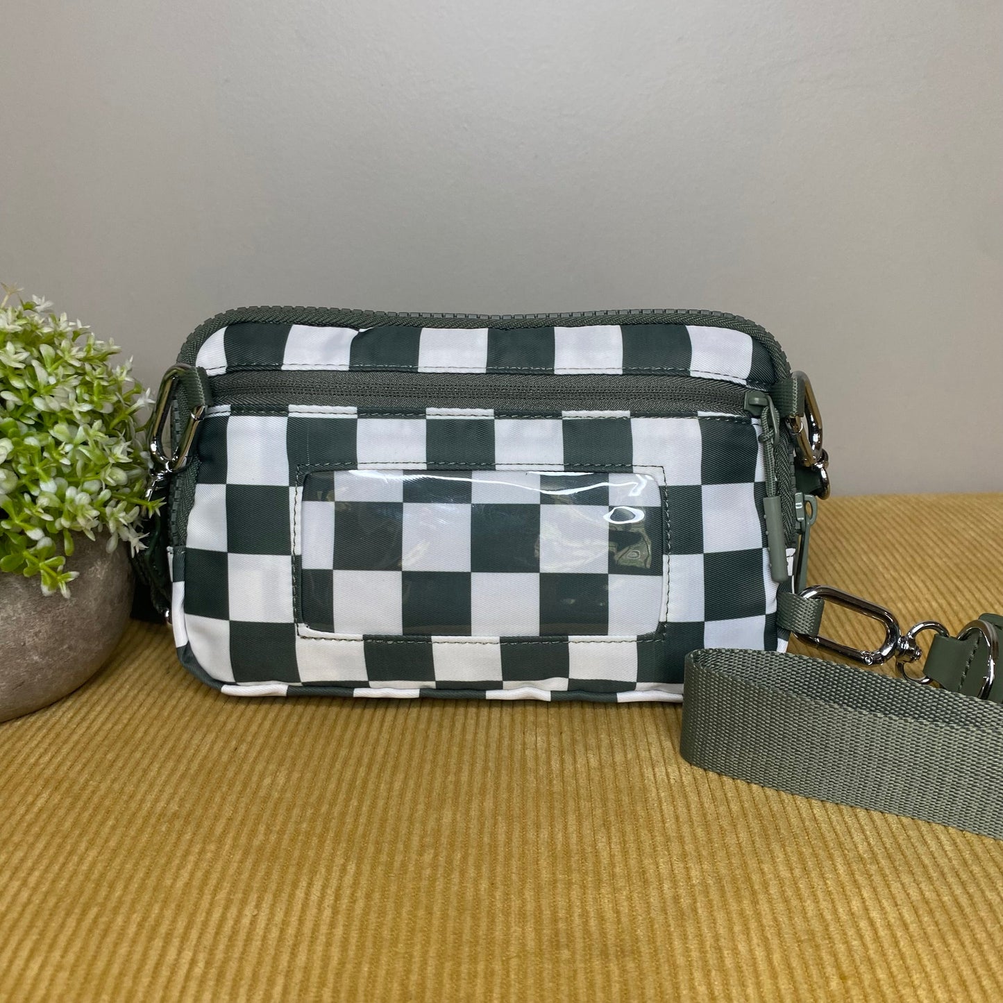Remi - Nylon Crossbody Checkered - PREORDER
