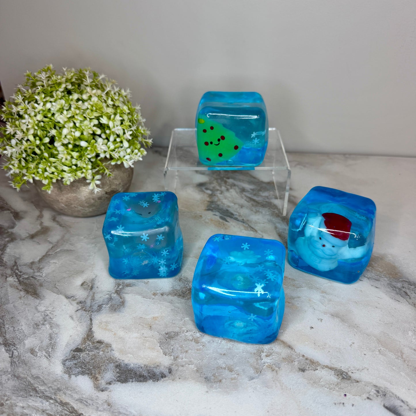 Squishy Toy - Christmas Charm Cube