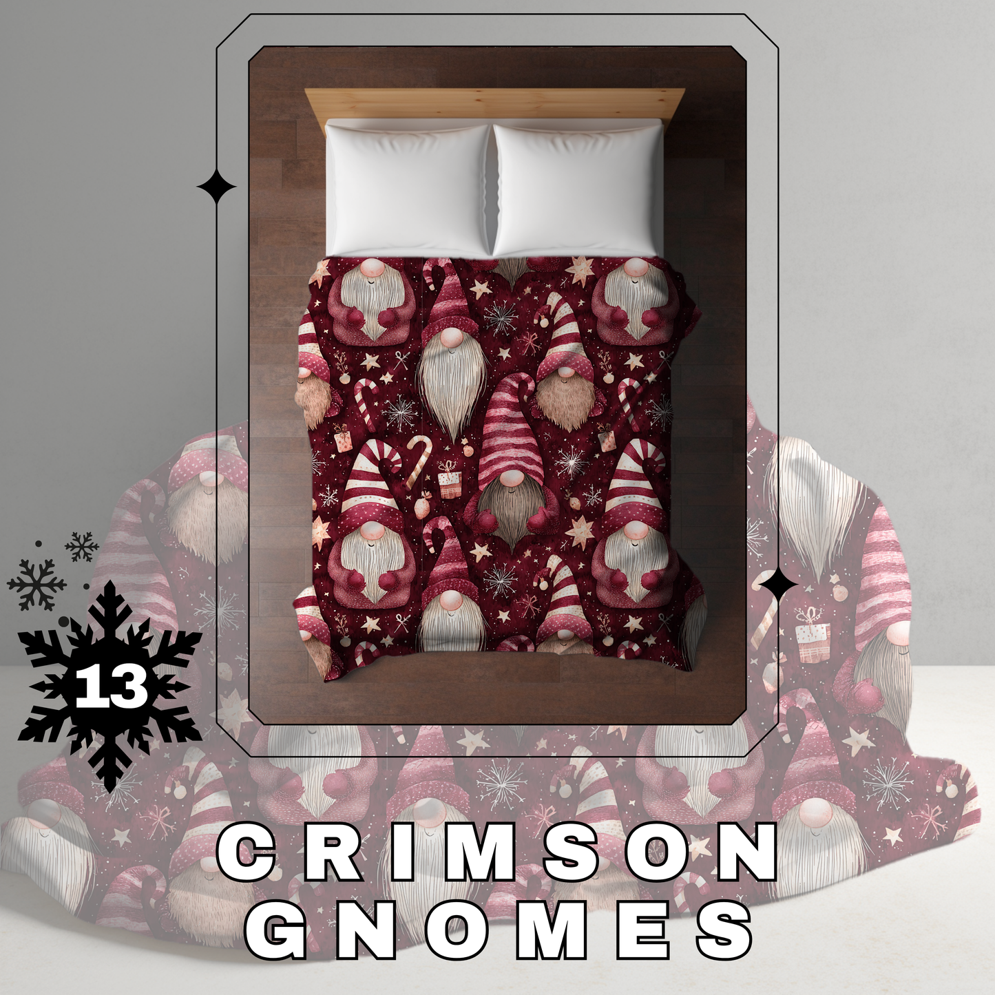 Blanket Christmas #13 - Crimson Gnomes - PREORDER