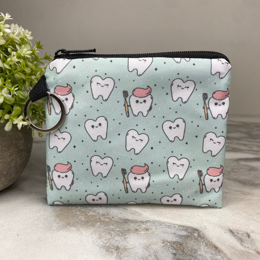 Mini Pouch - Tooth Toothbrush & Toothpaste on Mint