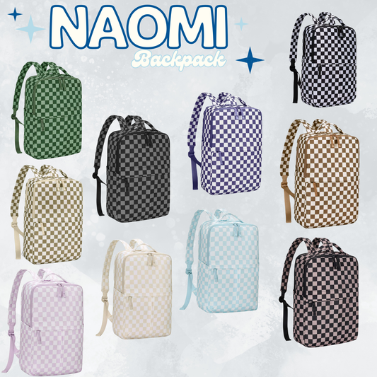 The Naomi Backpack - Checker - PREORDER