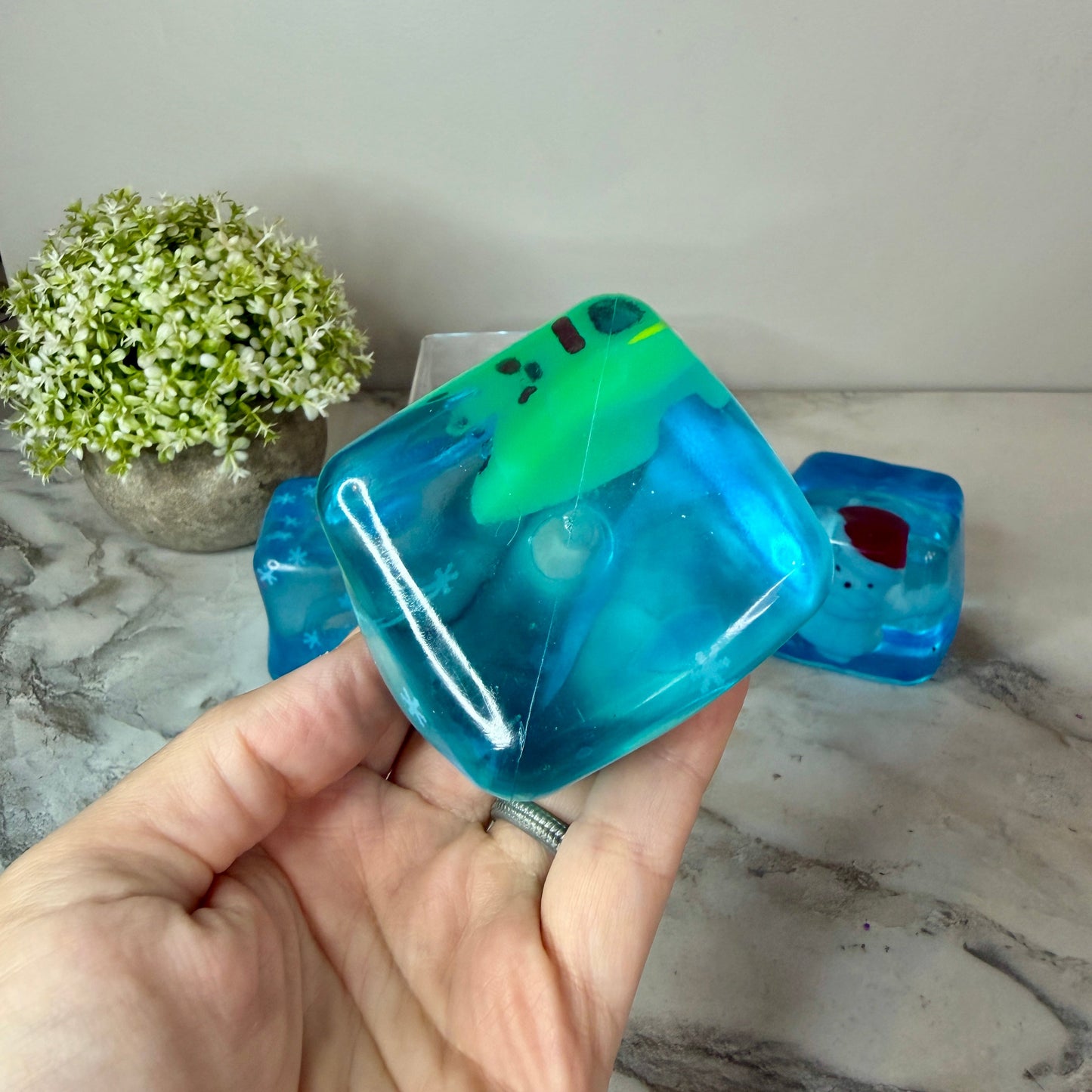 Squishy Toy - Christmas Charm Cube