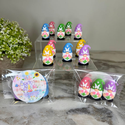Gnome Figurines - Spring Assortment (3 pack) - 20% off Sticker