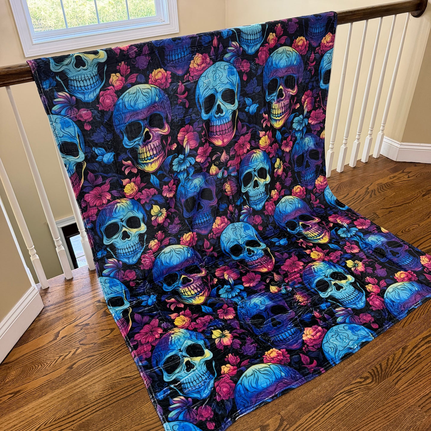 Blanket Halloween #25 - Rainbow Skull