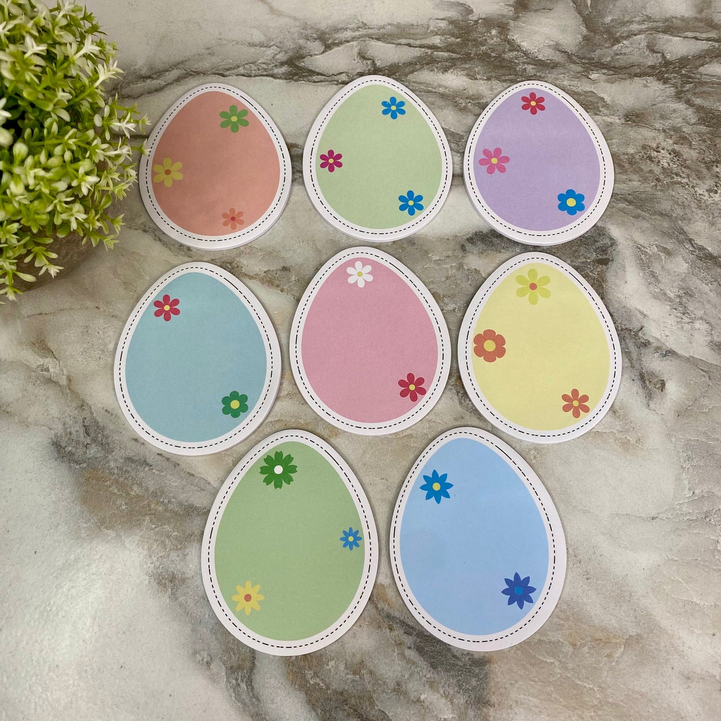 Note Pad - Easter - Egg Floral