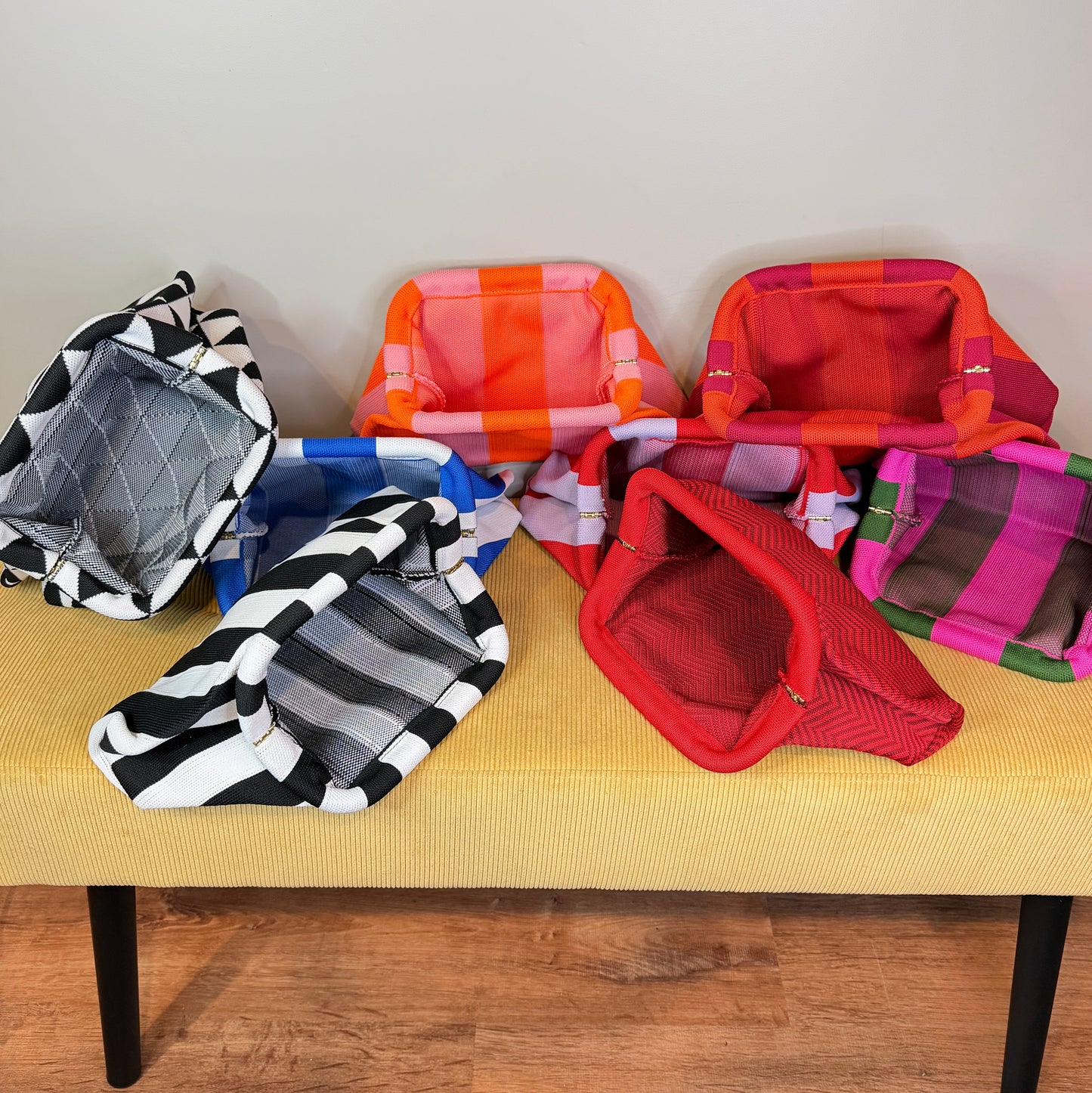 Emma Travel Clutch - Stripes + Chevron