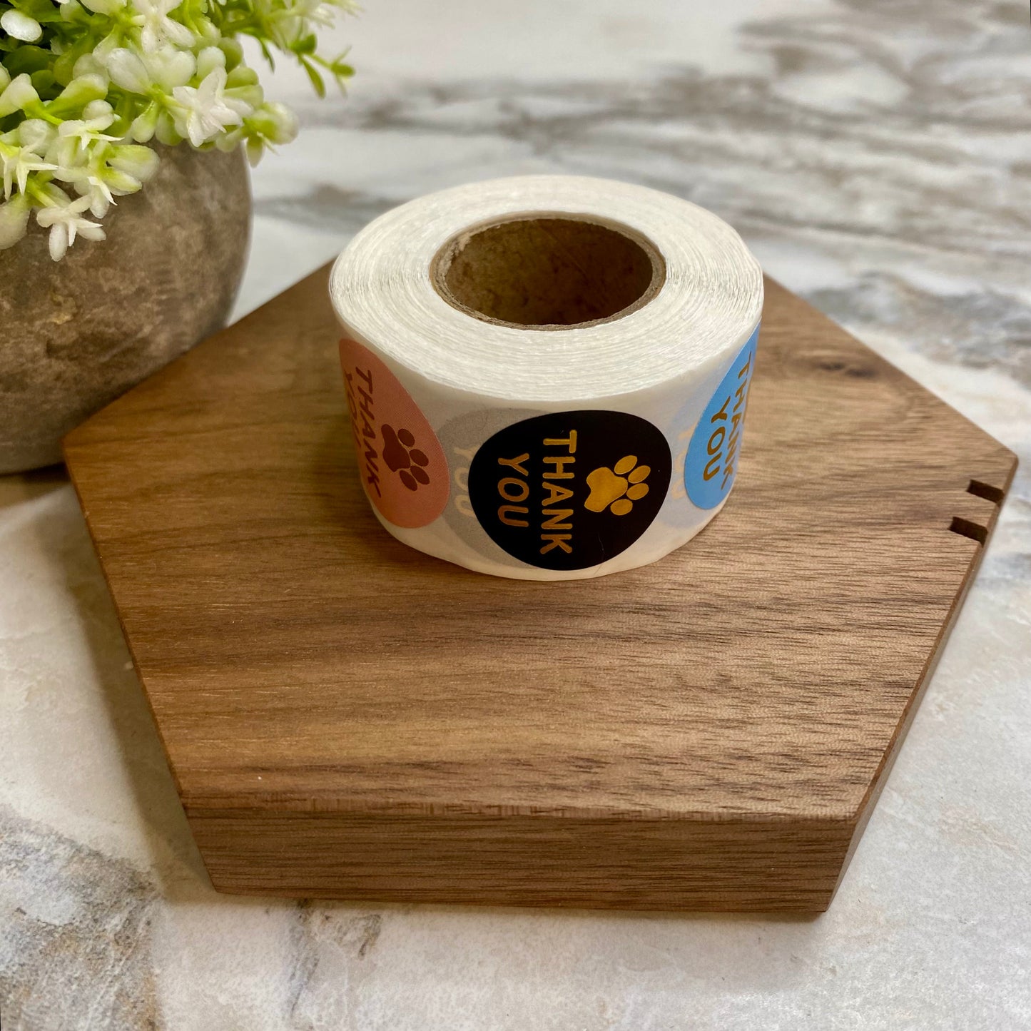 Sticker Roll - Thank You Paw Print