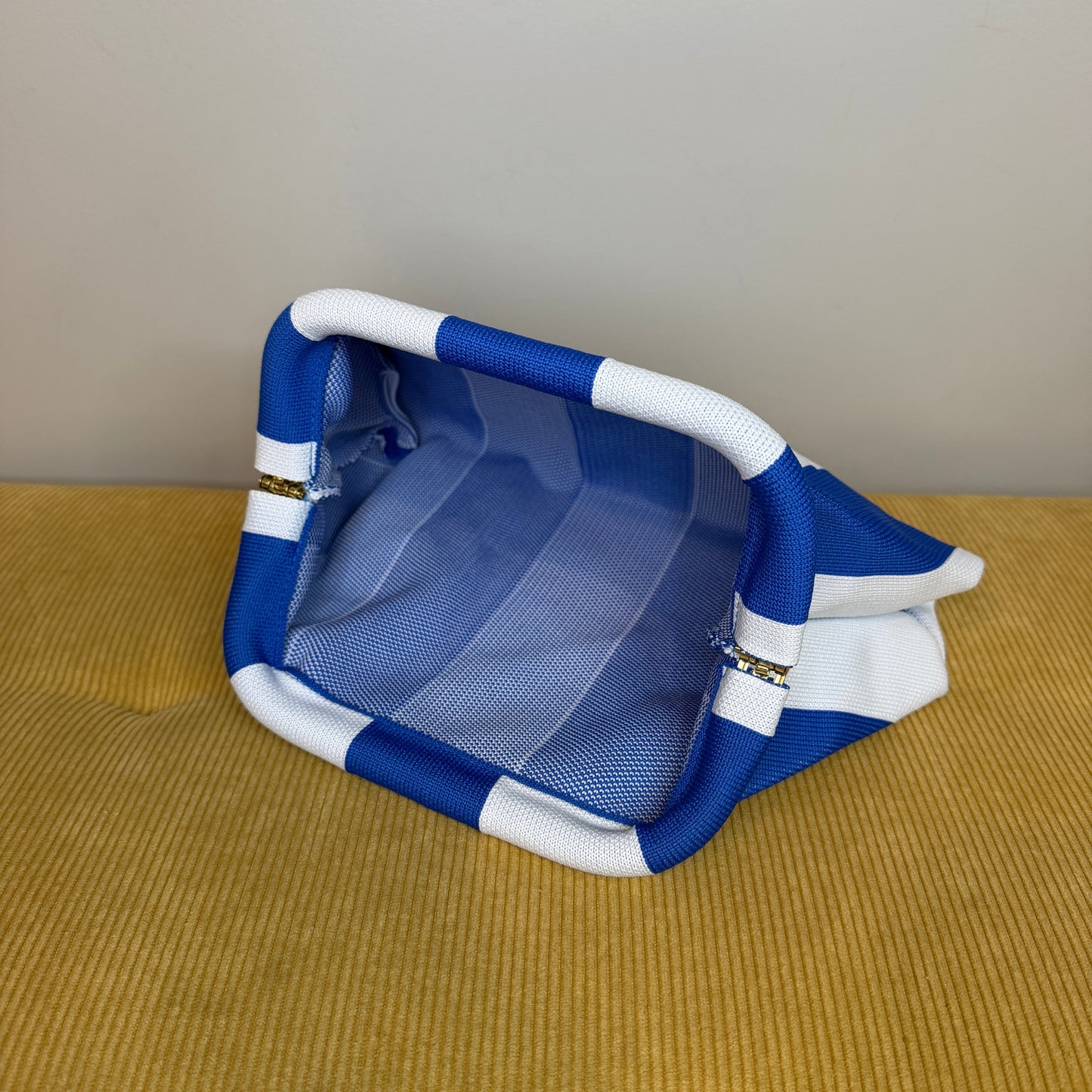Emma Travel Clutch - Stripes + Chevron