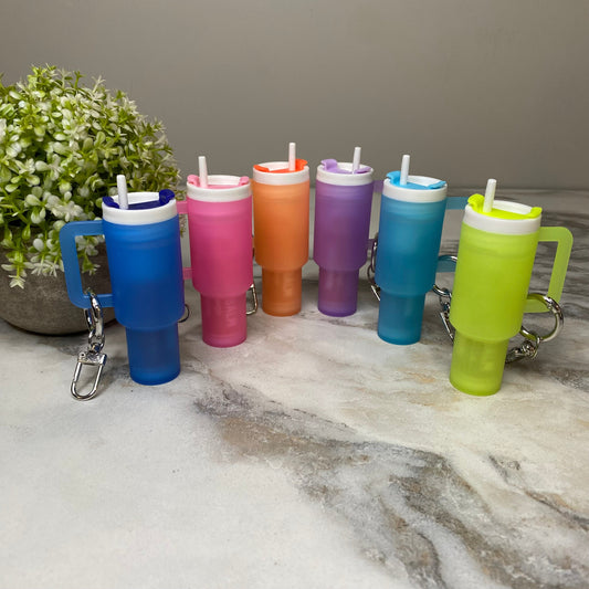 Keychain - Lip Balm Tumbler #3 Frosted Glow-In-The-Dark