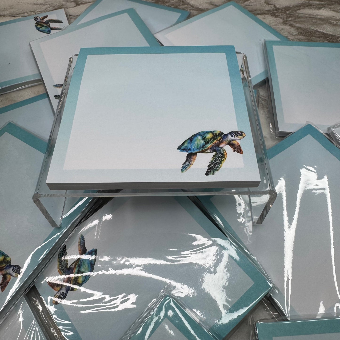 Turtle Sticky Note Shape The Sticky Note Collection - Sea Turtle – Willow & Heart