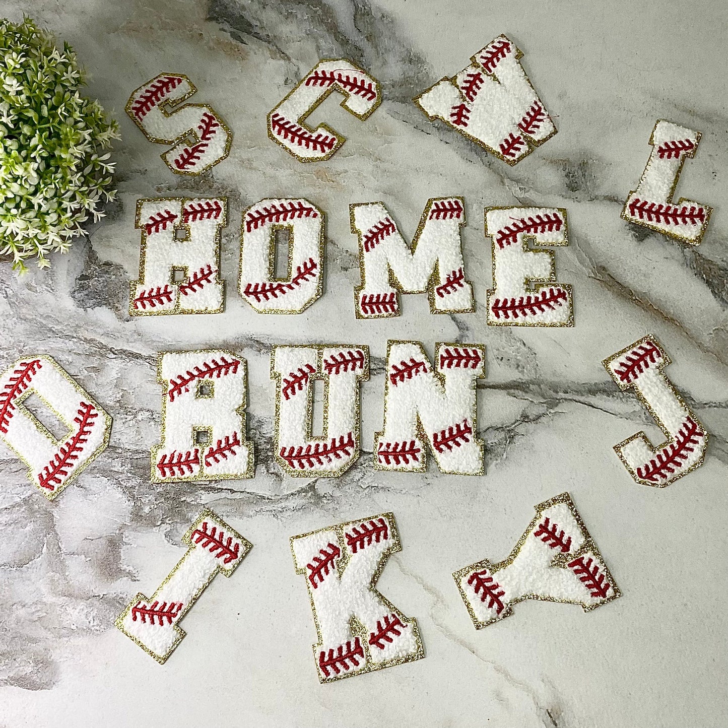 Patch Chenille Letter - Baseball