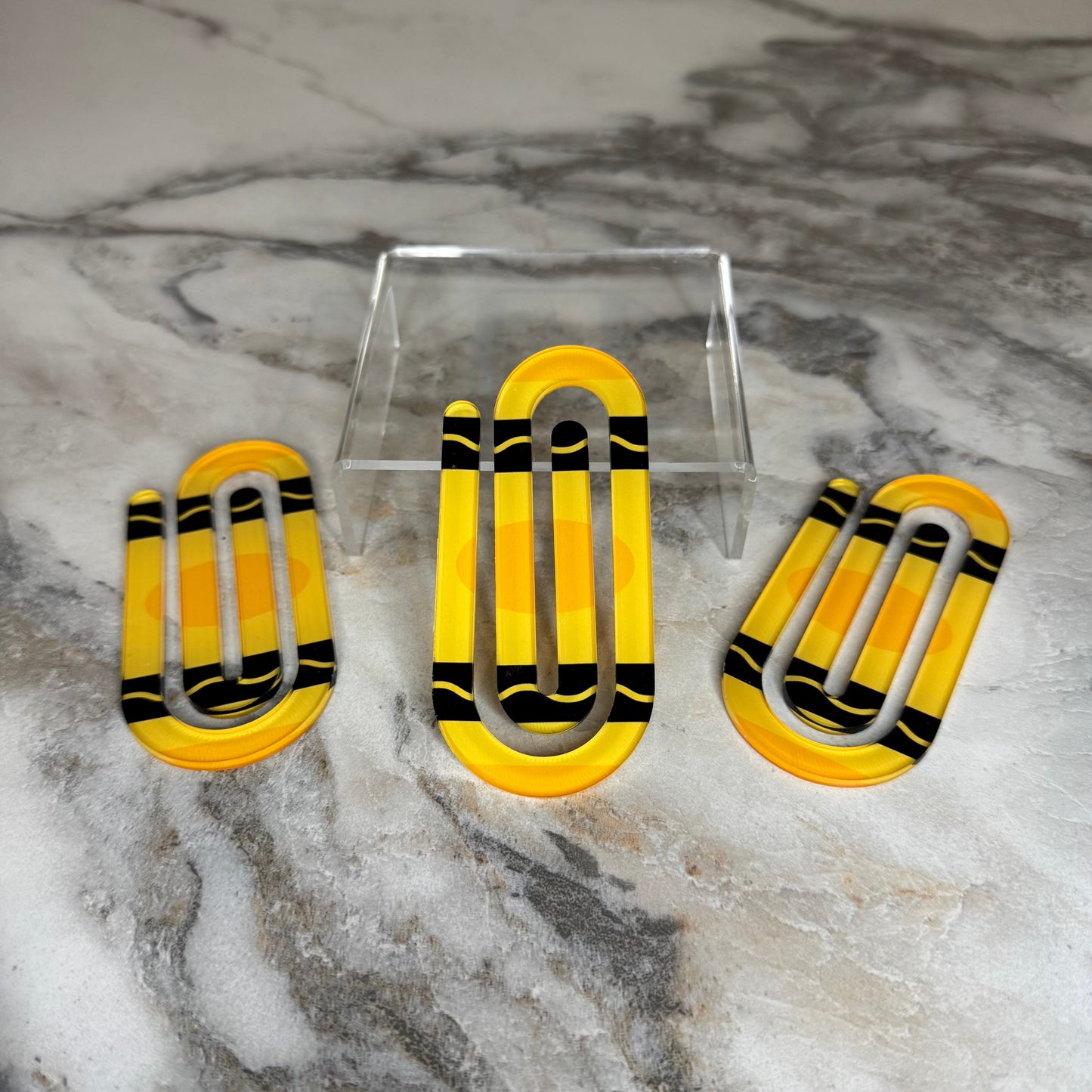 Jumbo Paperclip - Yellow Crayon