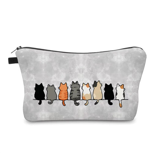 Pouch - Cat, Back in a Row