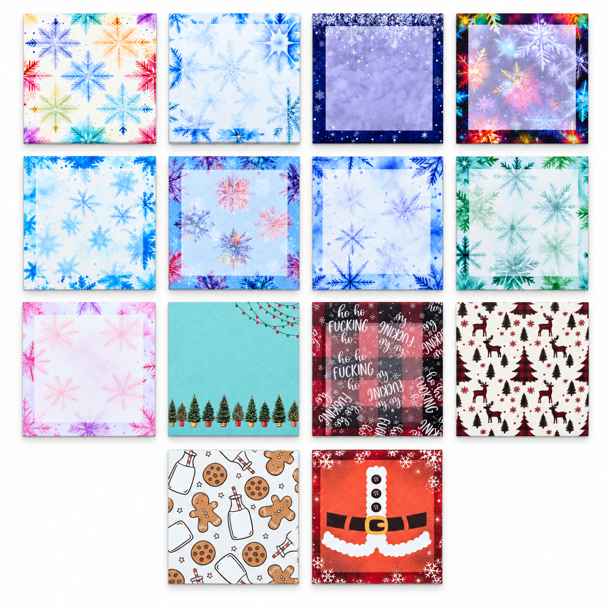 The Sticky Note Collection - Christmas Full Bundled Set 14 Pack