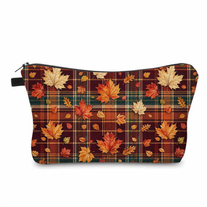 Pouch - Halloween Fall - Plaid Leaves