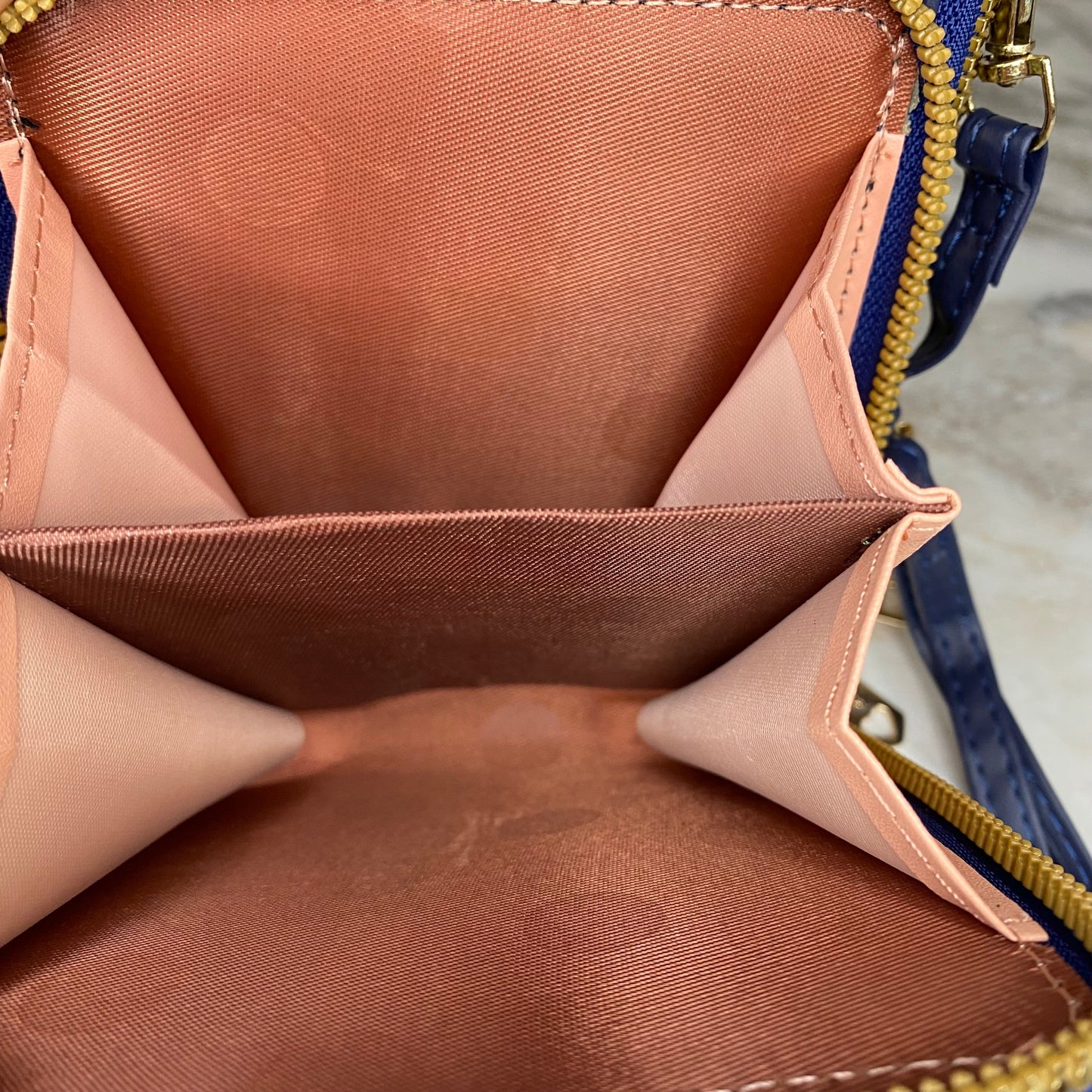 Ivy Crossbody Wallet + Purse - Navy