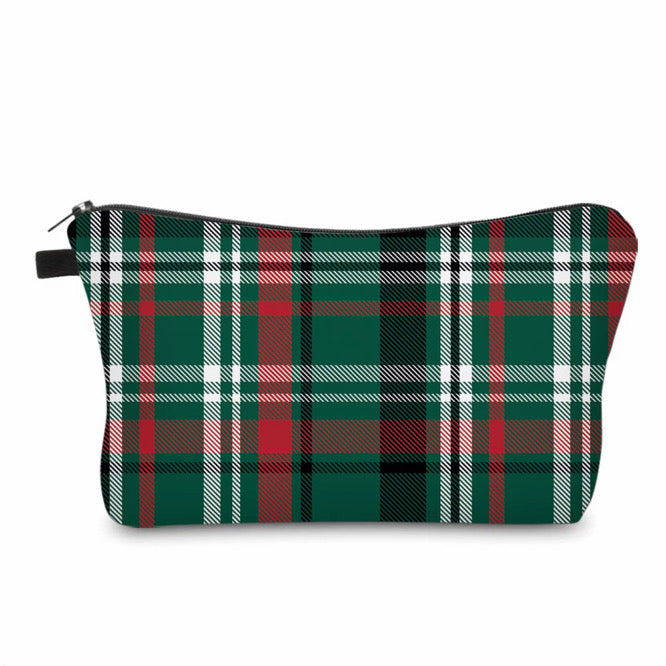 Pouch - Christmas Winter - Green Plaid