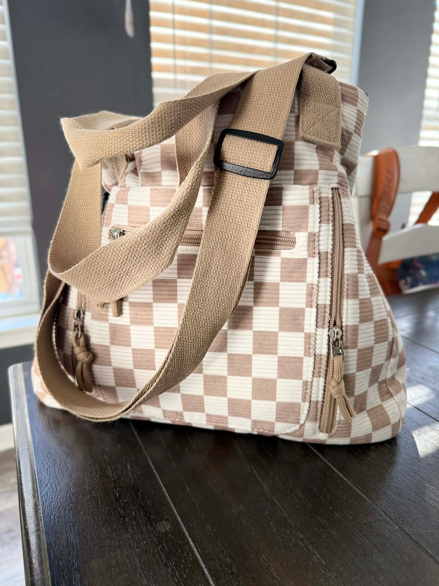 Caitlin Handbag - Corduroy Checker - PREORDER