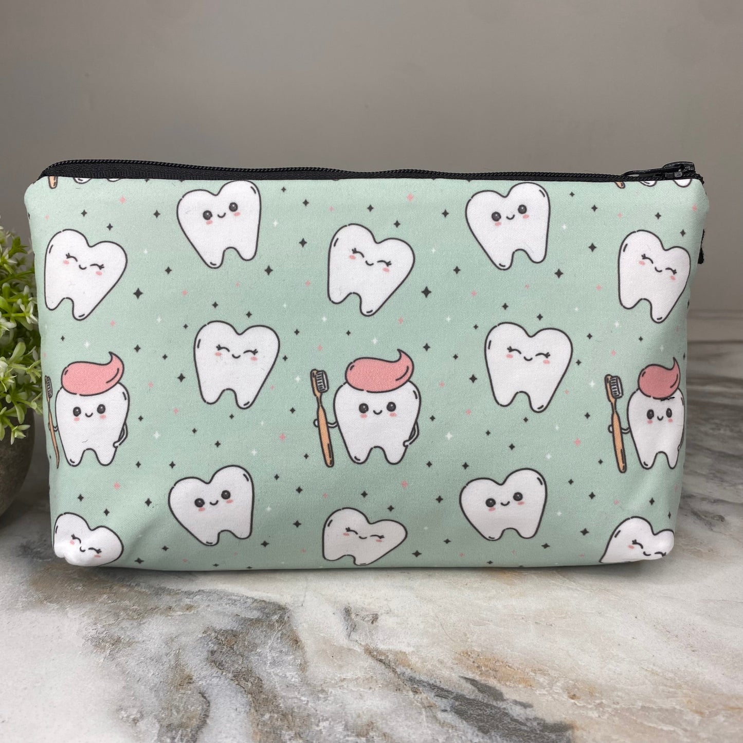 Pouch - Tooth Toothbrush & Toothpaste on Mint