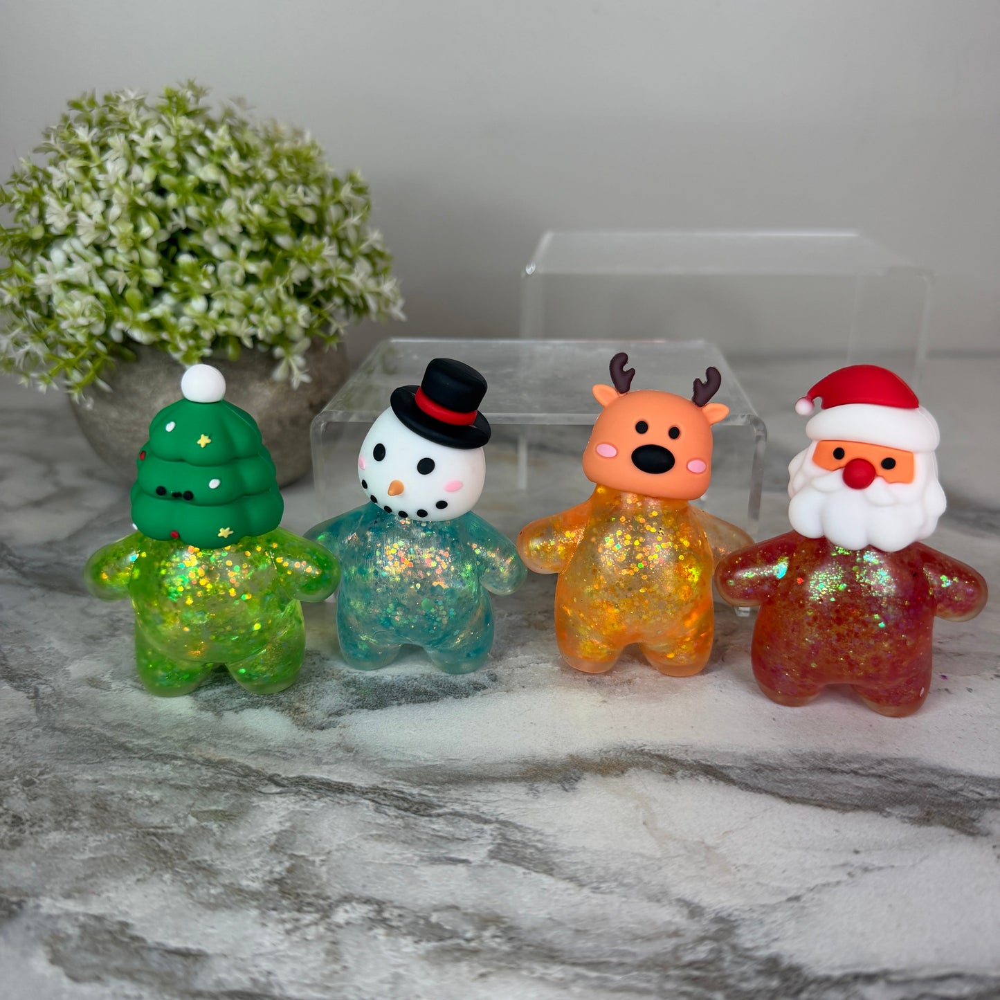 Squishy Toy - Christmas Glitter Characters