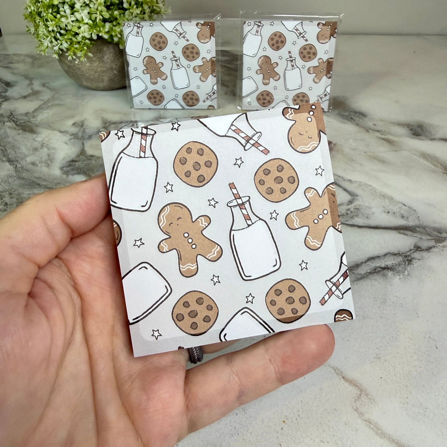 The Sticky Note Collection - Christmas Gingerbread Milk & Cookies