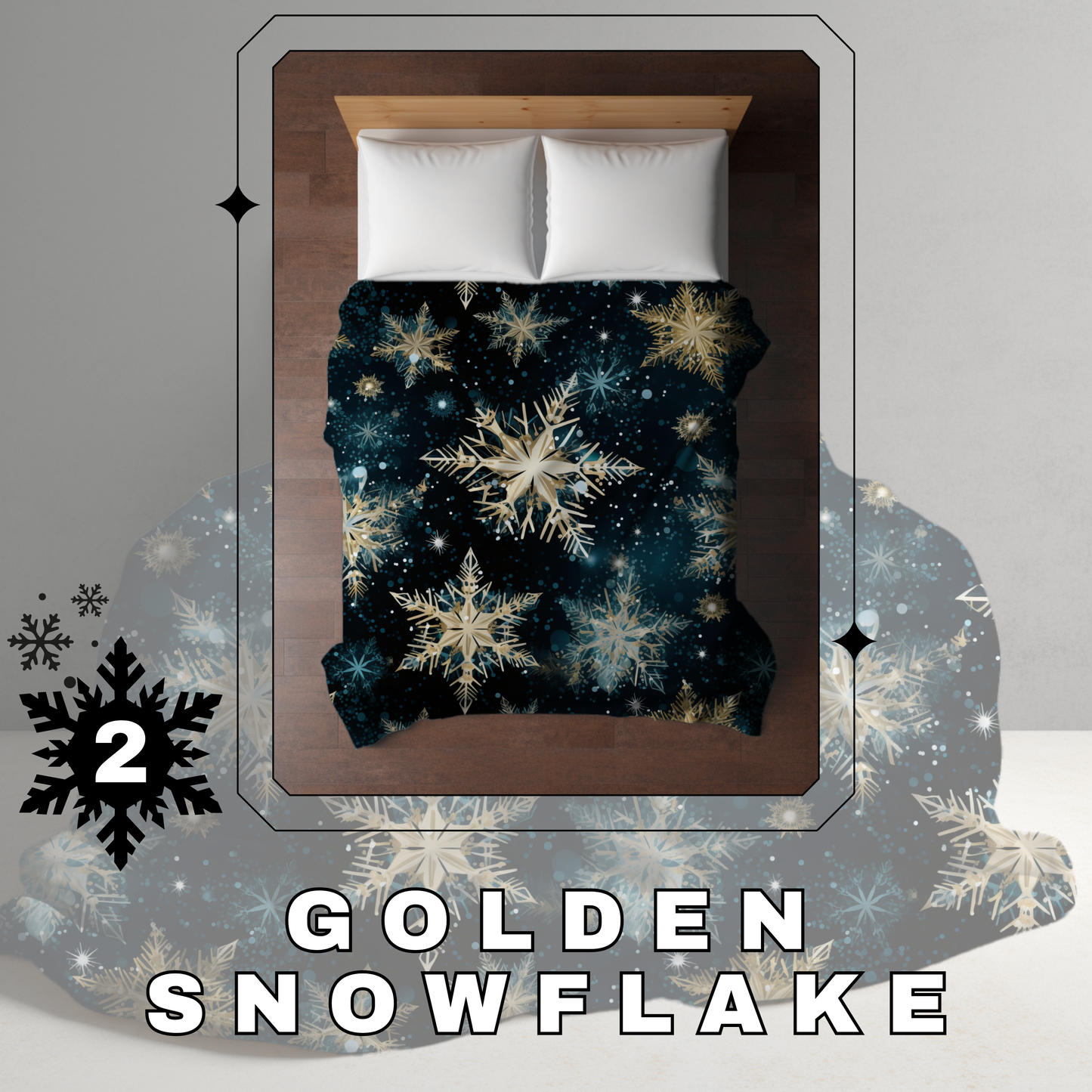 Blanket Christmas #2 - Golden Snowflake - PREORDER