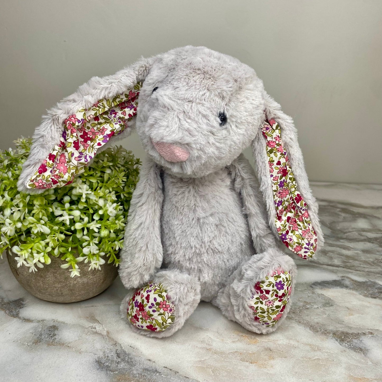Bunny Floral Plush