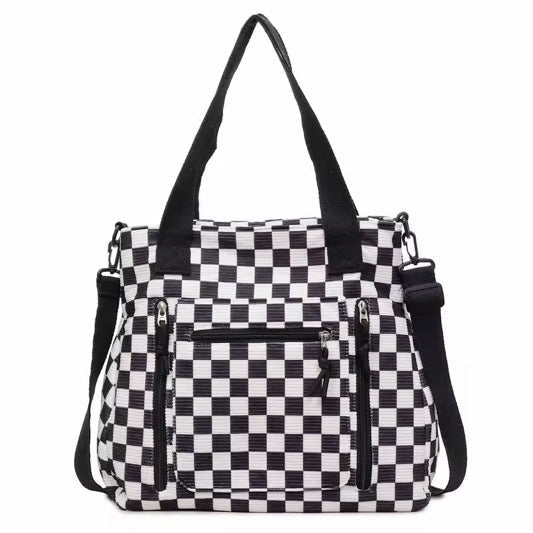 Caitlin Handbag - Corduroy Checker - PREORDER