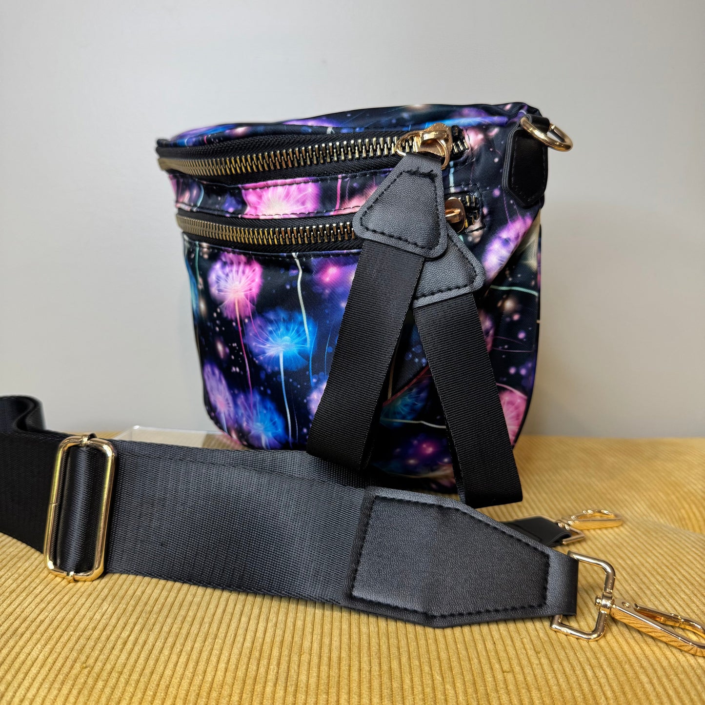 The Roni Nylon Crossbody - Rainbow Dandelion