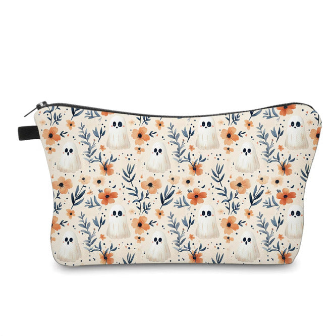 Pouch - Halloween Floral Ghost