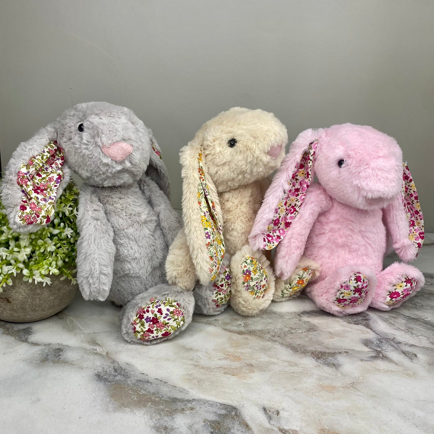 Bunny Floral Plush