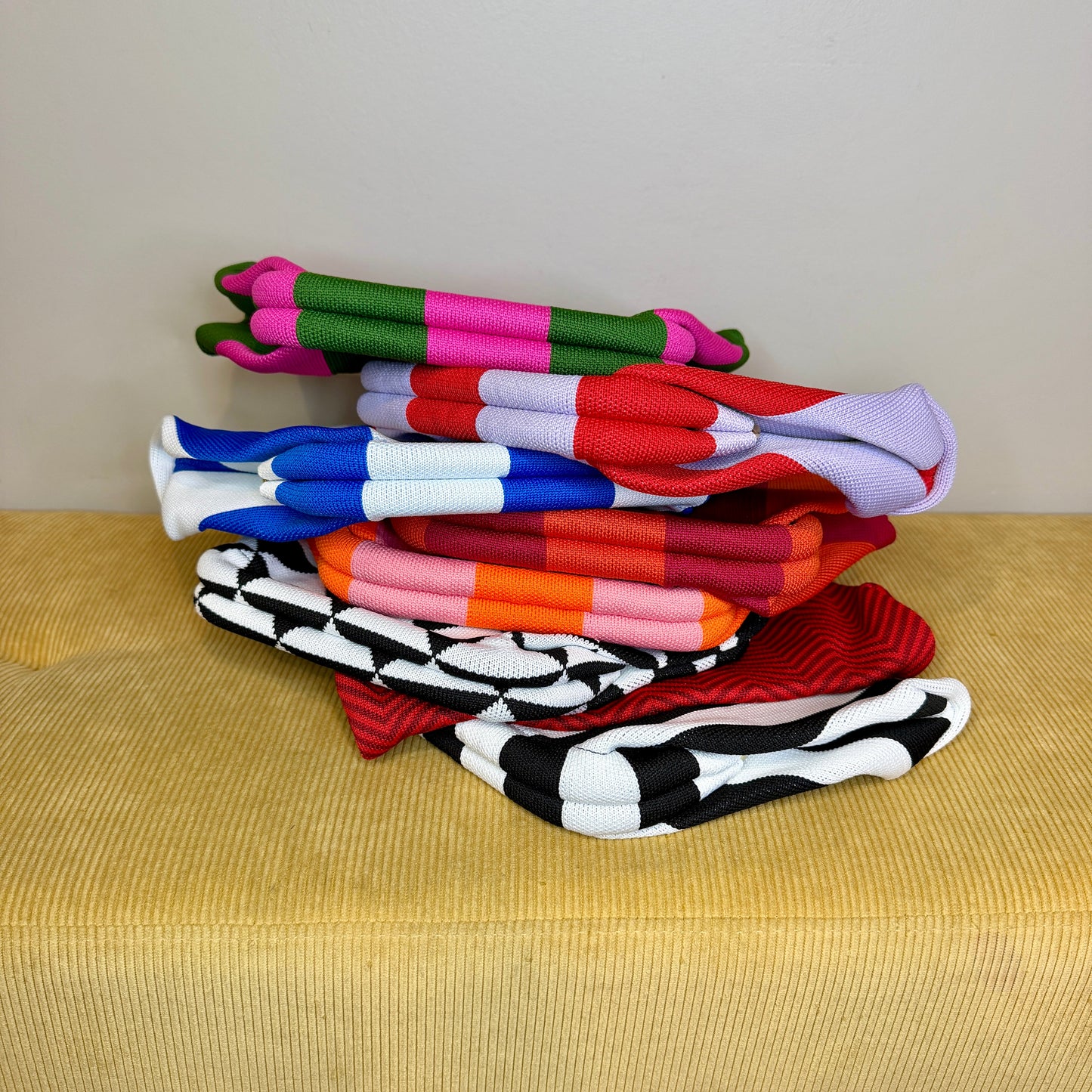 Emma Travel Clutch - Stripes + Chevron