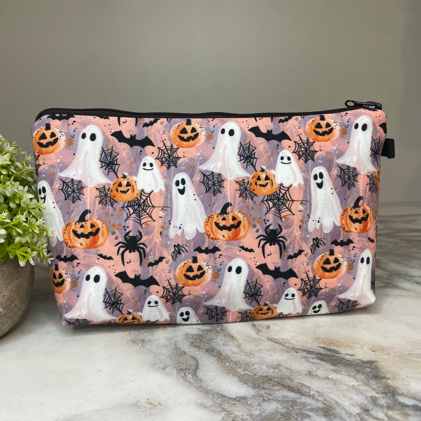 Pouch - Halloween - Ghost + Pumpkin