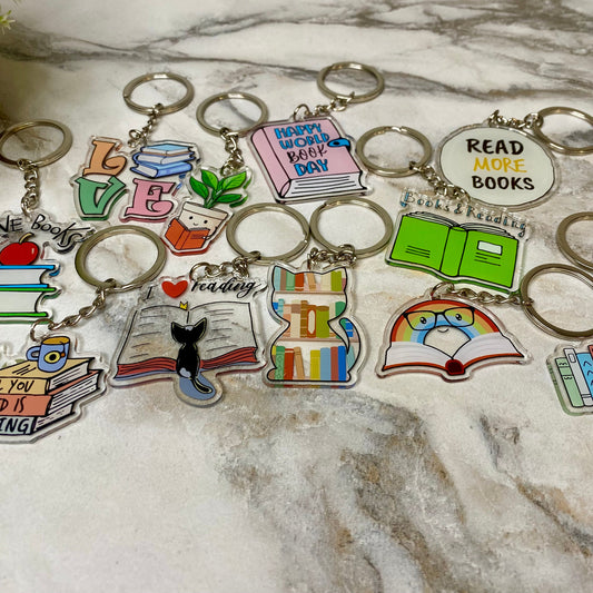 Keychain - Clear Book Mix