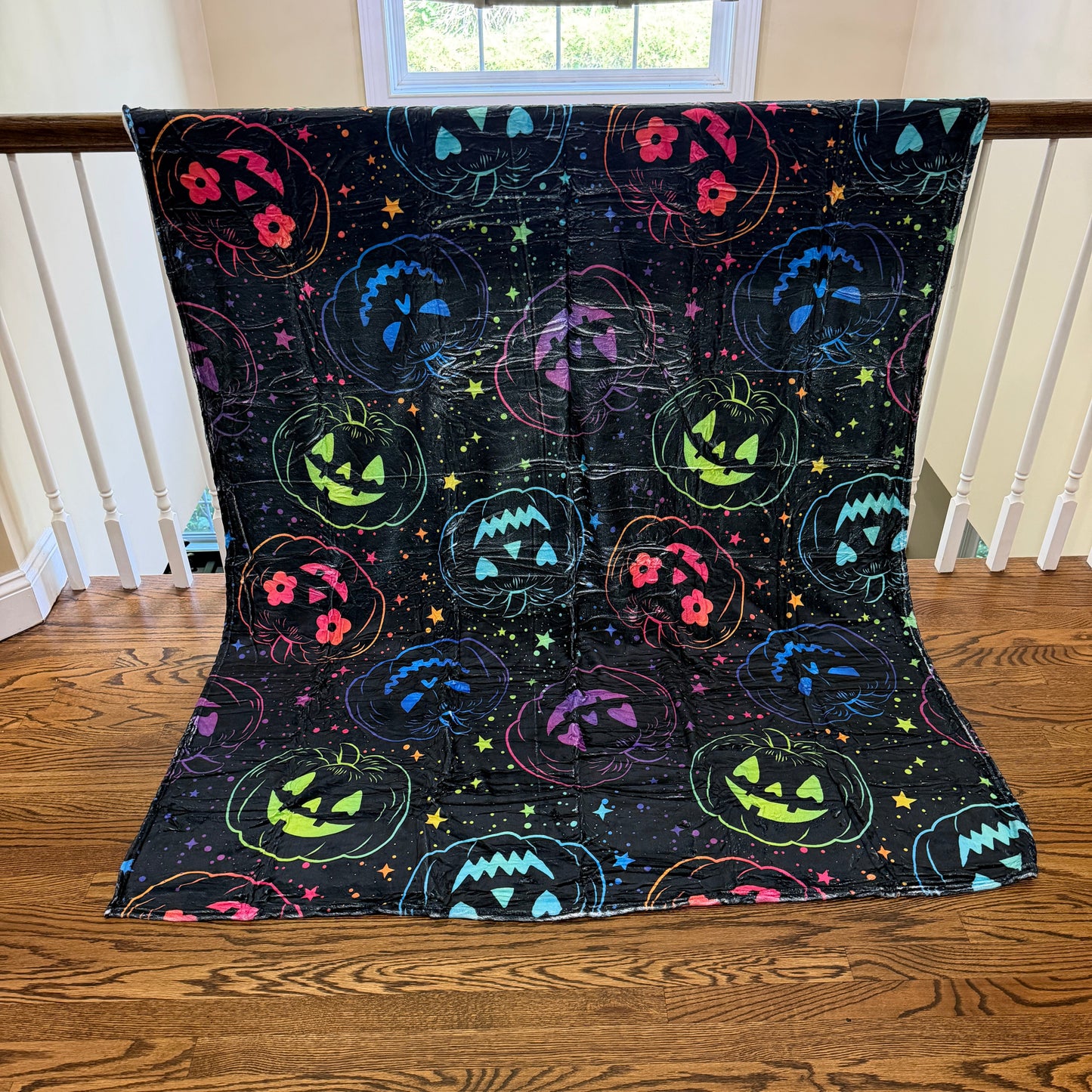 Blanket Halloween #36 - Rainbow Pumpkin
