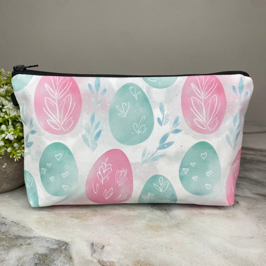 Pouch - Easter - Eggs Pink Mint