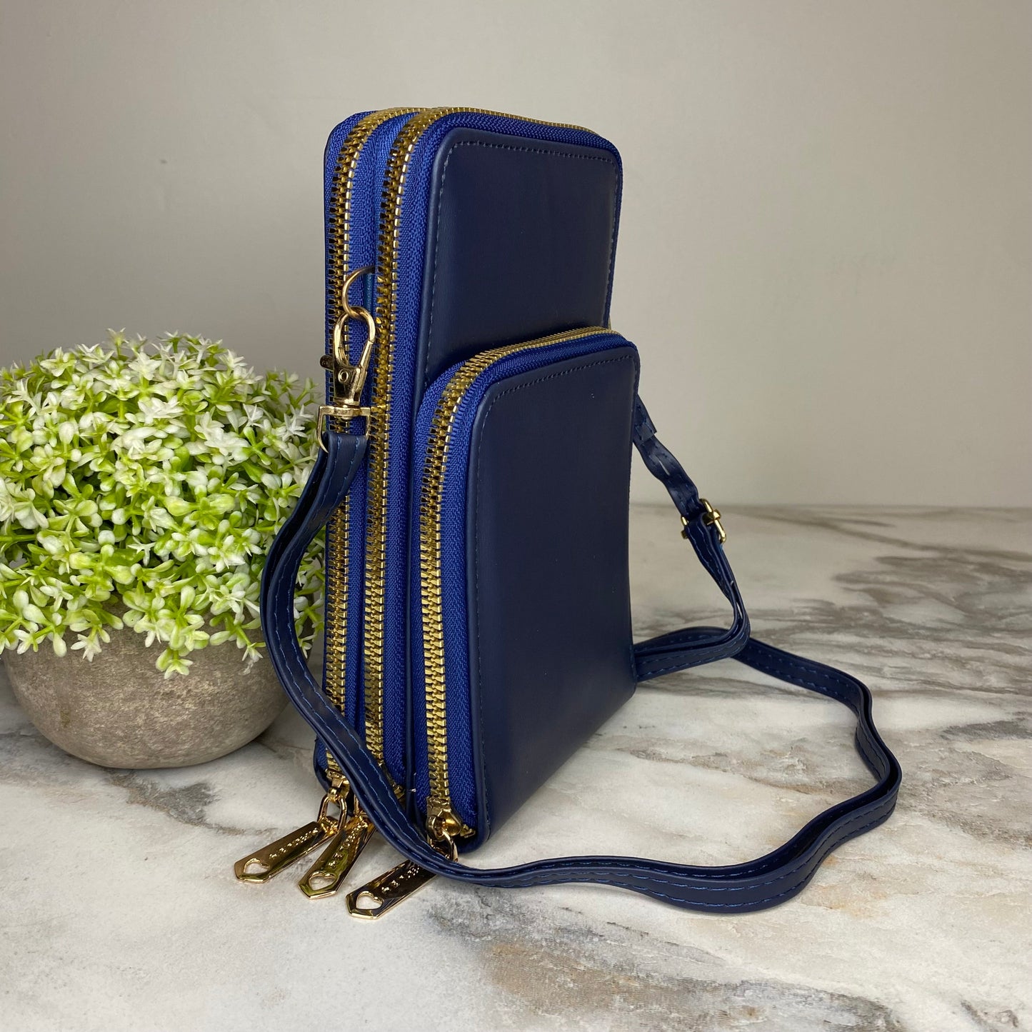 Ivy Crossbody Wallet + Purse - Navy