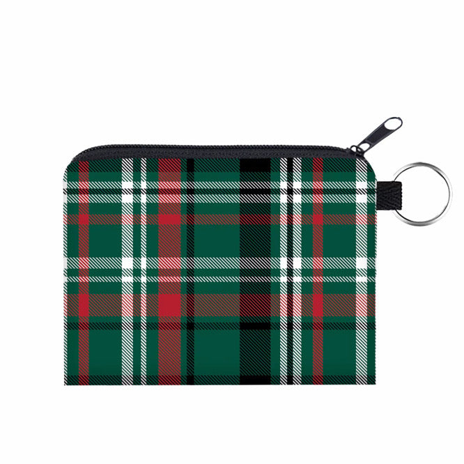 Mini Pouch - Green Plaid