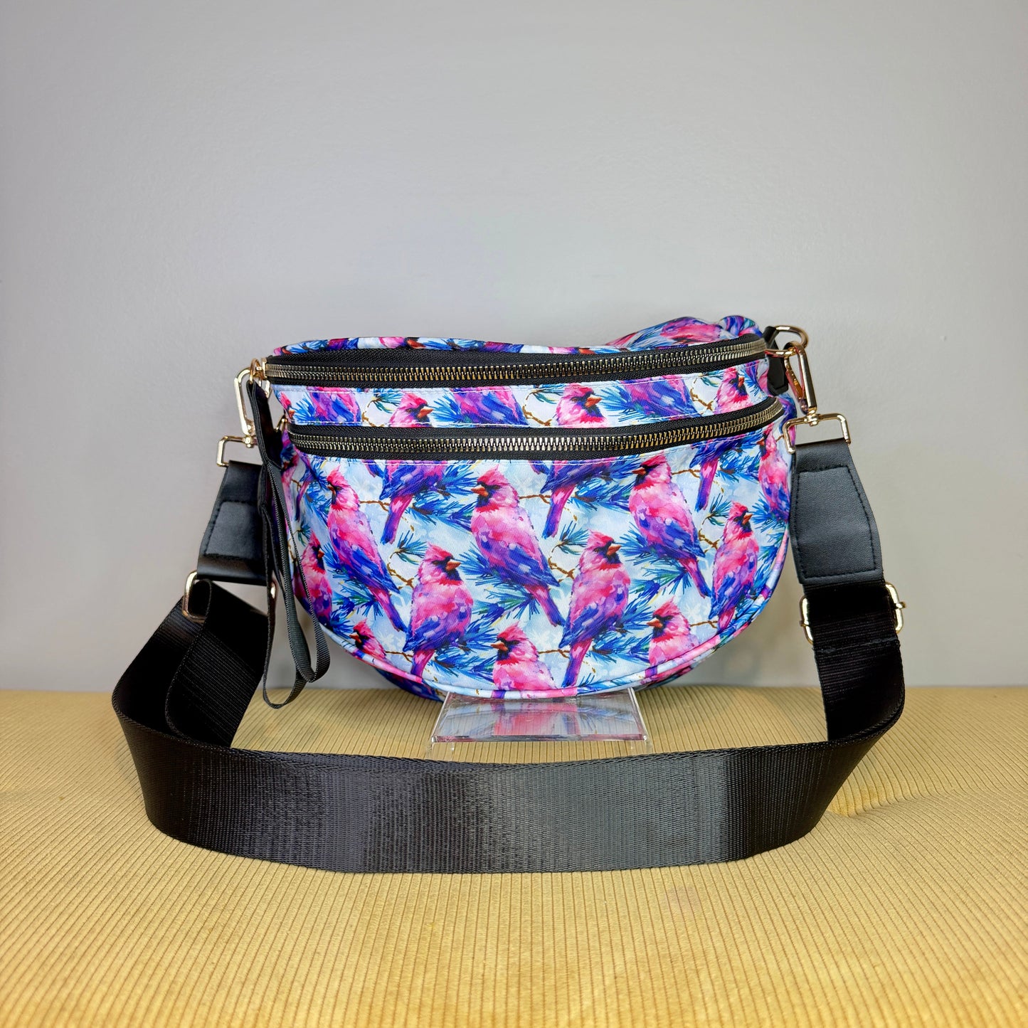 The Roni Nylon Crossbody - Cardinal