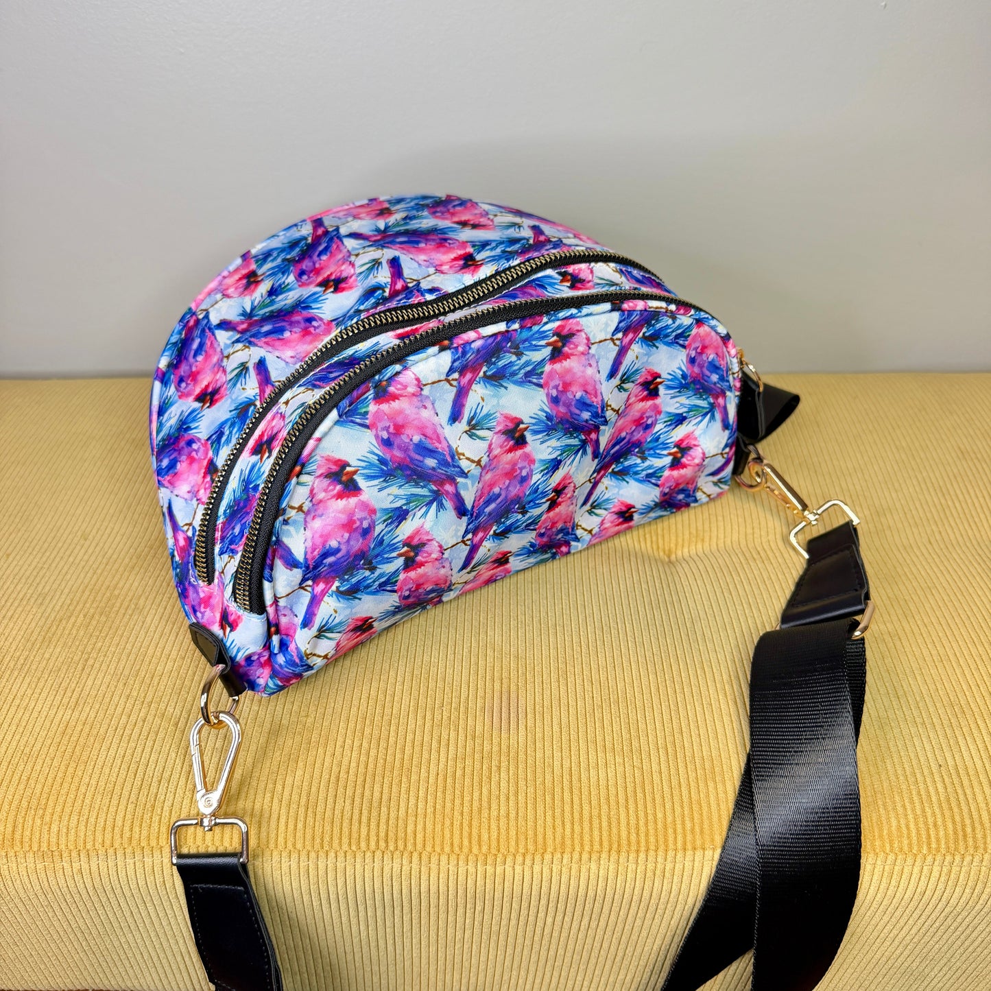 The Roni Nylon Crossbody - Cardinal