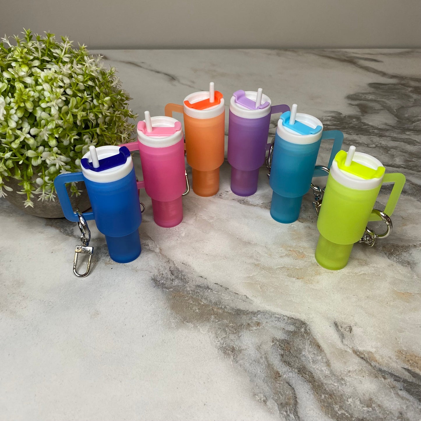 Keychain - Lip Balm Tumbler #3 Frosted Glow-In-The-Dark